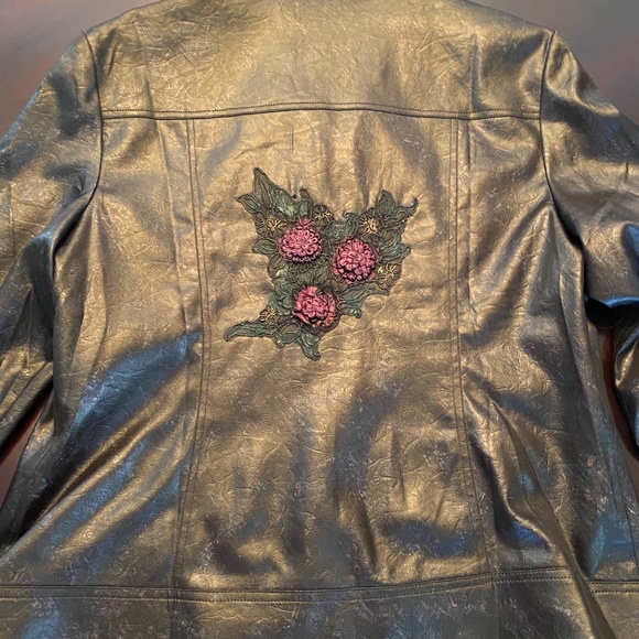 Vintage Black & Embroidered Jacket - Picture 3 of 5